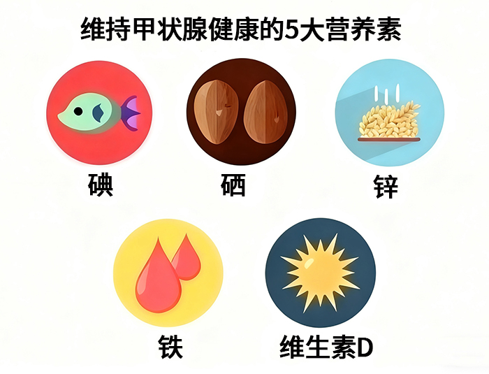 维持甲状腺健康的五大营养素 维持甲状腺健康的五大营养素