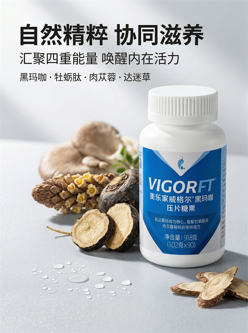 美乐家威格尔黑玛咖压片糖果的主要成份与作用功效